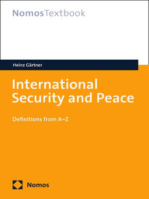cover image of International Security and Peace